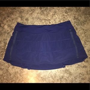 lululemon athletica Skirts - Navy Pace Rival Skirt - Tall, Size 12 lululemon athletica Skirts - Navy Pace Rival Skirt - Tall, Size 12